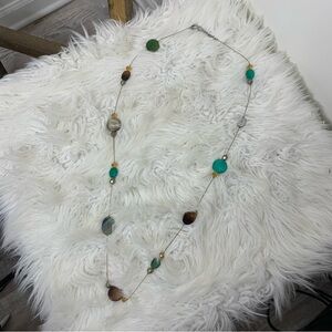 Elegant Multi-Color Beaded Vintage Style Necklace